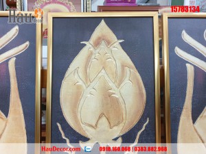 Tranh treo tường hiện đại 3D bộ 3 bức Bàn Tay Đức Phật 15783134